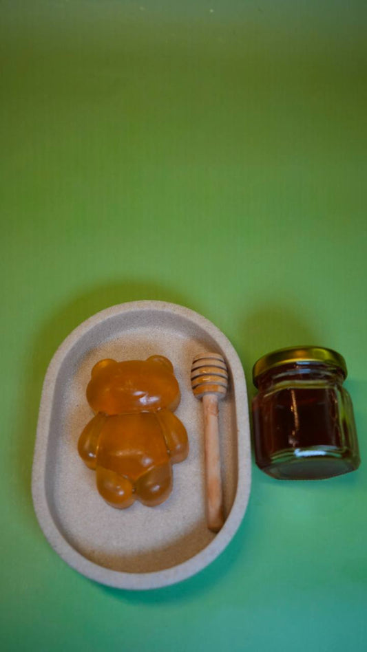 Handgemachte Honig-Bären-Seife – Pflegende Süße in niedlicher Form