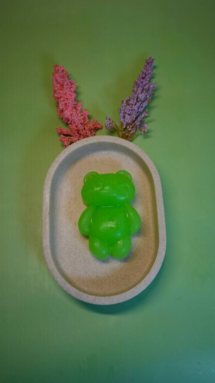 Handgemachte Aloe-Vera Bären-Seife – Sanfte Pflege in süßer Form