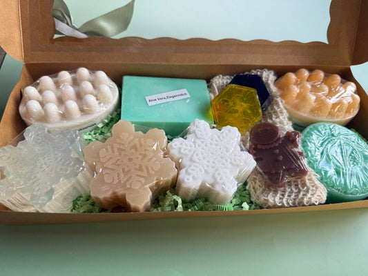 Handgemachte Naturpflege-Geschenkbox