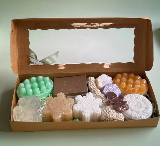 Handgemachte Naturpflege-Geschenkbox – 8-teiliges Wellness-Set